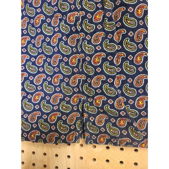 VTG Tommy‎ Hilfiger Paisley Skirt Size 12 Front Flat Pockets Y2K design Preppy - Picture 6 of 10